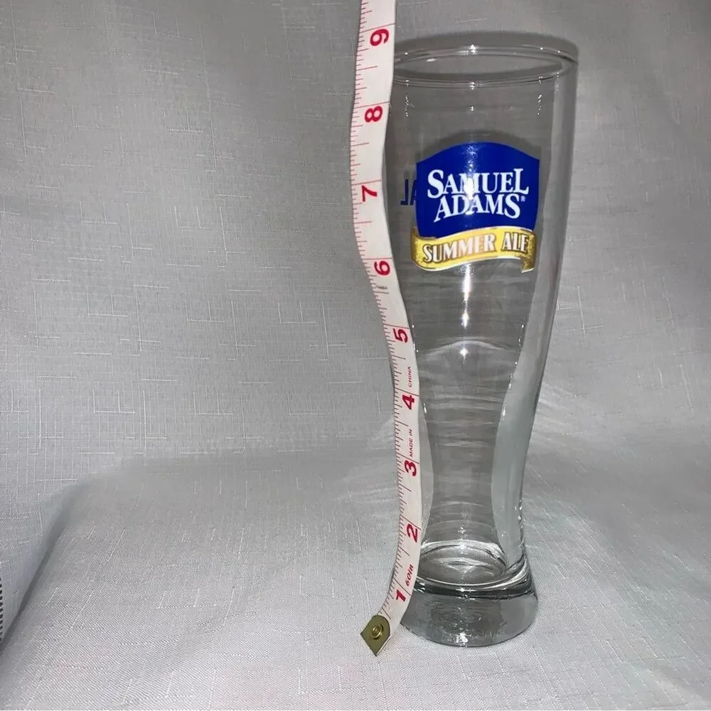 Samuel Adams Seasonal Brew Tall Pint Glass Pilsner Classic Beverage Drinkware
